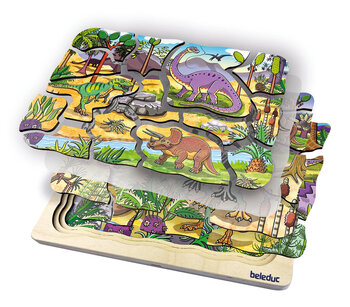 Produktbild von Lagenpuzzle "Dinosaurier"