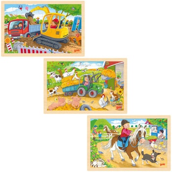 Produktbild von Einlegepuzzle-Set, 3-teilig 