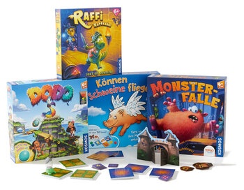 Produktbild von KOSMOS Kinderspielepaket, 4-teilig 