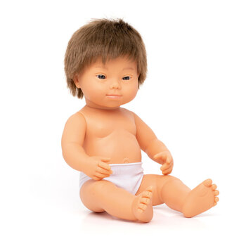 Produktbild von Puppe Tom mit Down-Syndrom 38 cm