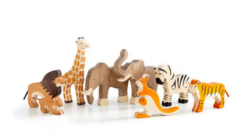 Produktbild von Holztiger® Wildtiere-Set, 8-teilig