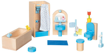 Produktbild von Puppenhaus-Möbel Badezimmer, 17-teilig 