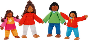 Produktbild von Happy Family Biegepüppchen, 4-teilig