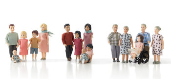 Produktbild von Lundby Puppenset Diversity, 15-teilig