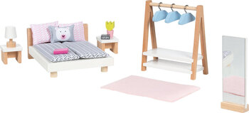 Produktbild von Puppenhaus-Möbel Schlafzimmer, 18-teilig