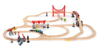 Produktbild von AUREDNIK-Eisenbahn-Set, 81-teilig