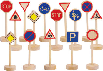 Produktbild von Verkehrszeichen-Set I, 15 teilig