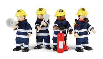 Produktbild von Biegepüppchen-Set "Feuerwehr", 4-teilig