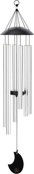 Produktbild von Klangspiel Mond, silber-schwarz L 80 cm