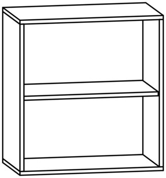 Produktbild von PROLINE Regalschrank, B 70,1 x H 75 x T 40 cm, PG1