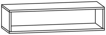 Produktbild von PROLINE Regalschrank, B 104,2 x H 25 x T 40 cm, PG1