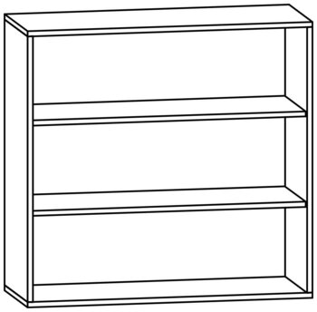 Produktbild von PROLINE Regalschrank, B 104,2 x H 100 x T 40 cm, PG1