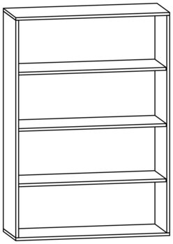 Produktbild von PROLINE Regalschrank, B 104,2 x H 150 x T 40 cm, PG1