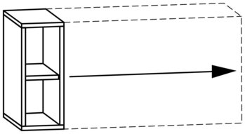 Produktbild von PROLINE Ausgleichs-Hängeschrank, B 20 - 104,2 x H 50 x T 40 cm, PG1