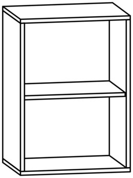 Produktbild von PROLINE Regalschrank, B 53,1 x H 75 x T 40 cm, PG2