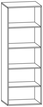 Produktbild von PROLINE Regalschrank, B 70,1 x H 200 x T 60 cm, PG2