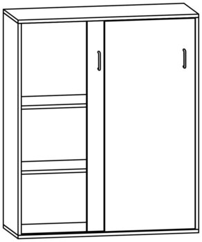 Produktbild von Schiebetürschrank, B 104,2 x H 125 x T 40 cm, PG2