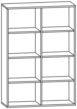 Produktbild von PROLINE Regalschrank, B 104,2 x H 150 x T 40 cm, PG2