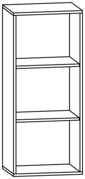 Produktbild von PROLINE Regalschrank, B 53,1 x H 125 x T 40 cm, PG3