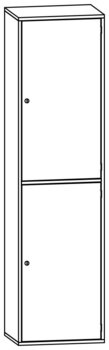 Produktbild von PROLINE Personalschrank, B 53,1 x H 200 x T 40 cm, PG1