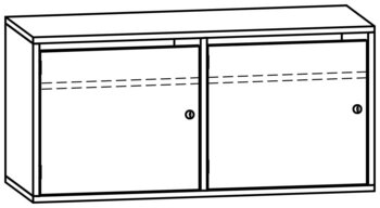 Produktbild von PROLINE Personalschrank, B 104,2 x H 50 x T 40 cm, PG1