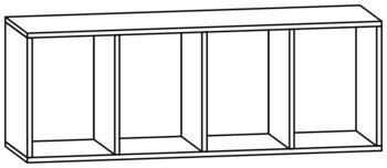 Produktbild von PL-Schultaschenregalschrank B 138,3 x H 50 x T 40 cm