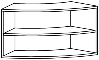 Produktbild von PROLINE Segmentschrank 1/6, B 100 x H 50 x T 40 cm, PG2