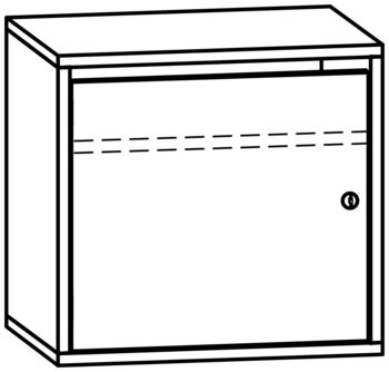 Produktbild von PROLINE Personalschrank, B 53,1 x H 50 x T 40 cm, PG2