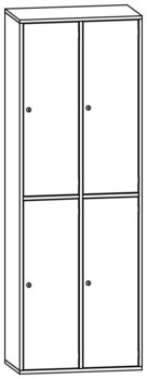 Produktbild von PROLINE Personalschrank, B 70,1 x H 200 x T 40 cm, PG2