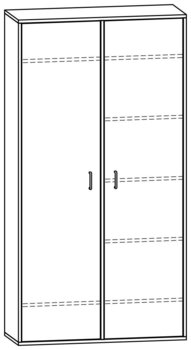 Produktbild von PROLINE Garderobenschrank, B 104,2 x H 200 x T 40 cm, PG2