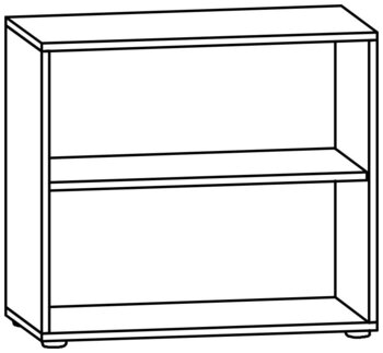 Produktbild von DESKLINE Anstellregal, B 80 x H 72,3 x T 40 cm, PG1