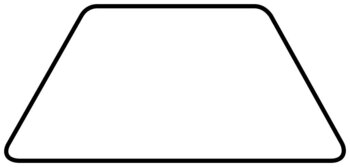 Produktbild von Trapez-Tischplatte PREMIUM, L 120 x B 55,1 cm