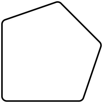 Produktbild von Fünfeck-Tischplatte PREMIUM, L 98,5 x B 98,5 cm