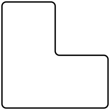 Produktbild von L-Form-Tischplatte PREMIUM, L 120 x B 120 cm