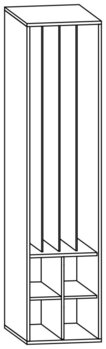 Produktbild von Liegepolsterschrank, B 46,8 x H 200 x T 66 cm, PG1