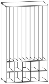 Produktbild von Liegepolsterschrank, B 111 x H 200 x T 66 cm, PG1