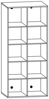 Produktbild von Wäscheschrank, B 89,4 x H 200 x T 66 cm, PG1