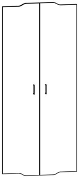 Produktbild von Form-Türen-Set (T3) für Liegepolster-Schränke mit B 89,4 cm, PG1