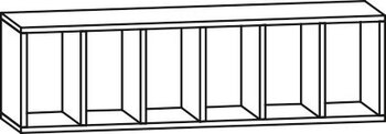 Produktbild von KiWi Windelregal offen, B 104,2 x H 30 x T 27 cm, PG1