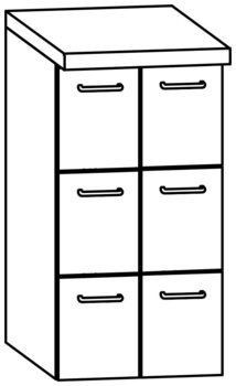 Produktbild von KiWi Schubkastenschrank, B 41 x H 85,6 x T 60 cm, PG1