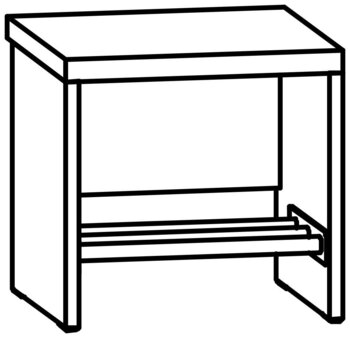 Produktbild von AROBA Kindergartenbank Basic, B 35 x T 35 x SH 34 cm, PG1