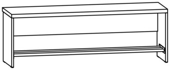 Produktbild von AROBA Hortbank Basic, B 124,6 x T 35 x SH 42 cm, PG1