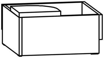 Produktbild von AROBA Krippenbank Innenecke Premium, B 50 x T 50 x SH 26 cm, PG1