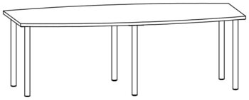 Produktbild von Konferenztisch, B 220 x H 72,3 x T 110 cm, PG 2