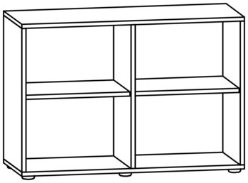 Produktbild von DESKLINE Anstellregal, B 104,2 x H 72,3 x T 40 cm, PG2
