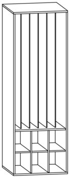 Produktbild von Liegepolsterschrank, B 67,8 x H 200 x T 66 cm, PG2