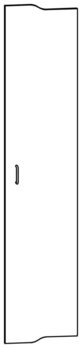 Produktbild von Form-Tür rechts (T1) für Liegepolster- und Wäsche-Schränke mit B 46,8 cm, PG2