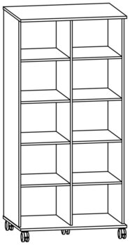Produktbild von Wäschewagen, B 84,6 x H 175,3 x T 66 cm, PG2