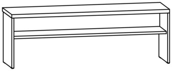Produktbild von AROBA Hortbank Basic, B 124,6 x T 35 x SH 42 cm, PG2