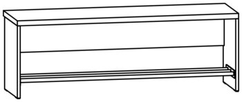 Produktbild von AROBA Hortbank Basic, B 119,7 x T 35 x SH 42 cm, PG2